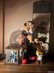 Gargamel ve Azman Diorama - Şirinler - 25 cm