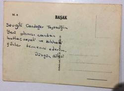 HEDİYE KARTPOSTALI, ÇAM AĞAÇLARI VE KAR MANZARASI, ARKASI YAZILI, RENKLİ, 15 X 10 CM EBADINDA - 1940'LAR, 1950'LER, 1960'LAR, 1970'LER 1980'LER