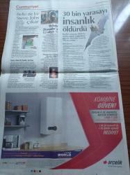 Cumhuriyet Gazetesi - 15 Aralık 2014 - 17 Aralık'ın Yıldönümünde Gazete Binası Basıldı Gazeteciler Senaristler Gözaltına Alındı - Fuatavni - Devlet Tiyatroları Genel Müdürü Birecik- Hayri İnönü Kaynaklar Çarçur Ediliyor - Çarşı'yı Siz Hiç Anlamamışsınız - Sintagma'da Direniş Sürüyor - Recep Tayyip Erdoğan - İlk Makul Şüphe Operasyonu