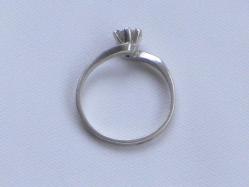 Vintage 925 Ayar Tektaş Gümüş Yüzük