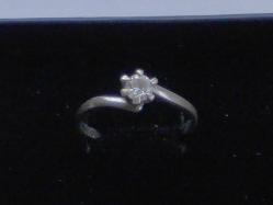 Vintage 925 Ayar Tektaş Gümüş Yüzük