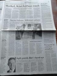 Cumhuriyet Gazetesi - 9 Ocak 2006 - Haluk Ulusoy'un Başağrısı Recep Tayyip Erdoğan'ın Arkadaşı Hasan Doğan - Meltem Cumbul - Terörist Mehmet Ali Ağca Tahliye Ediliyor - Kuş Gribi Korkusu - Türkiye'ye Karşı Alarm İran Sınırı Kapattı Rusya Uyardı - Evcil Hayvanlar Risk Oluşturuyor
