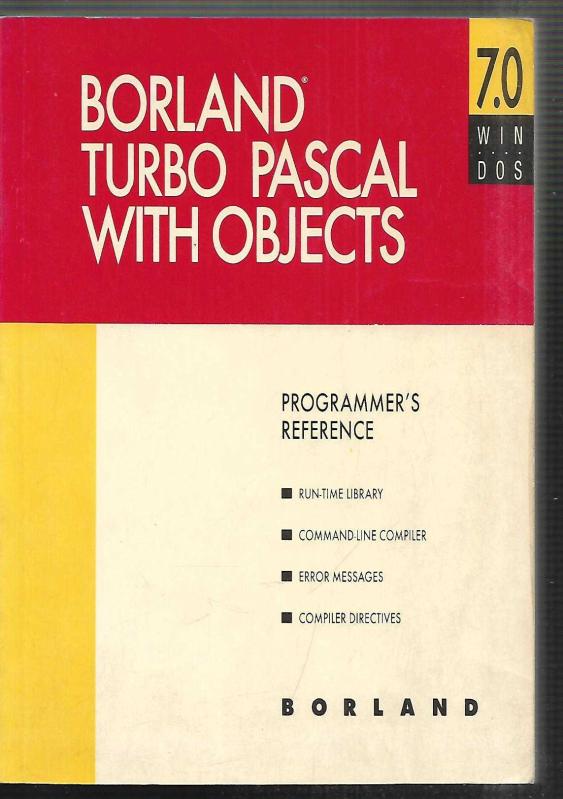 Borland Turbo Pascal With Objects 7.0 (Windos) - İkinci El Kitap