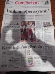 Cumhuriyet Gazetesi - 8 Ocak 2009 - Sabih Kanatoğlu-Ergenekon Operasyonu Kapsamında Laik Cumhuriyetin Savunucu Yargıtay Onursal Başsavcısı'nın Evi Basıldı - AKP'ye Muhalefet Eden Gözaltına Alınıyor - Kemal Gürüz - Yalçın Küçük - Sabih Kanadoğlu'na Gözdağı - Doğalgaz Krizi - istek Vakfı - Bedrettin Dalan
