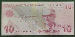 (10) ON TÜRK LİRASI 9.EMİSYON 3.TERTİP ( C013 106222 ) ÇİL+++