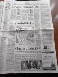 Cumhuriyet Gazetesi - 25 Nisan 2007 - Recep Tayyip Erdoğan Daha Önce Laik Sistemi Hedef Alan ve Eşi Türbanlı Olan Abdullah Gül'ü Köşk'e Çıkarma Kararı Aldı - Çankaya Ve Türban İkilemi - Hayrünnisa Gül - Yaşar Büyükanıt - Kutlu Doğum Karmaşası - Beşiktaş Fenerbahçe Derbisi - Zirve Yayıncılık Katliamı - Güler Sabancı