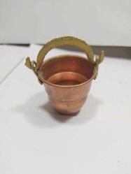 K199---DEKORLUK MİNİ BOY BAKIR KOVA