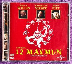 12 Maymun - Twelve Monkeys (1996) Orjinal VCD Bilimkurgu Film ' Brad Pitt - Bruce Willis '