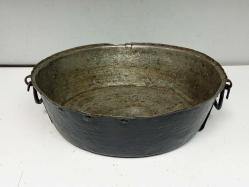 Antika - Antika Büyük Kavurma ve Yemek İçin Dövme Bakır Tava - Kazan - kitantik - kitaLog