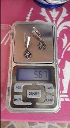 Vintage gümüş küpe 925 ayar Güller