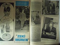 Pazar Haftalık Aktüalite Sinema Tiyatro Müzik ve Magazin Dergisi - 11 Ekim 1968 - Esen Püsküllü - Neval Püsküllü - Yücel Uçanoğlu - Ümit Utku - Hürrem Erman - Osman F. Seden - Işık Toraman - Memduh Ün - Murat Köseoğlu - Şahan Haki - Ayhan Işık - Yılmaz Duru - Sabahat Coşkun - Eşref Kolçak - Işık Toraman - Mehmet Arancı - Yücel Hekimoğlu - Burhan Tekinliğ - Türkan Şoray - Cüneyt Arkın - Münir Özkul - Zeki Müren - Belgin Doruk - Sezer Güvenirgil - Gülistan Güzey - Suna Pekuysal - Şaziye Moral - Vahi Öz - Suzan Avcı - Müfit Kiper - Necdet Yakın - Mualla Sürer - Necdet Tosun - Ali Şen - Bilge Olgaç - Fatma Girik - Engin Çağlar - Nihat Ziyalan - Funda Postacı - Suavi Süalp - Mete İnselel - Cengiz Tacer - Grazia Titti - Hülya Koçyiğit - Murat Soydan - Nuran Aksoy - Ferit Ceylan - Kartal Tibet - Tanju Gürsu fotoğraf ve haberi - Louis Philippe Makyaj Malzemeleri Reklamı - Yıldız Kıyafet Reklamı - Tam Takım