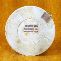 VINTAGE EL BOYAMA DENİZ ATI RESİMLİ SERAMİK TABAK ÇAP 9 cm HANDPAINTED IN GREECE