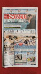 Sözcü Gazete 5 Nisan 2019 Yorgun Demokrat,Ekrem İmamoğlu,Turgay Özcan,Veli Ağbaba,Fatma Çolak,Yunus Emre,Meral Akşener,Fabri,Dursun Özbek,Ali Dürüst,Ali Koç,Ryan Donk,Shane Larkin,Buray,Hande Zeyrek,Meral Akşener,Ali İhsan Yavuz,Kaws Eseri 15 Milyon Dolara Satıldı