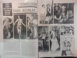 Pazar Haftalık Aktüalite Sinema Tiyatro Müzik ve Magazin Dergisi - 24 Aralık 1971 - Feri Cansel - Müşerref Tezcan - Gül Temer - Nevin Nuray - Seher Şeniz - Filiz Akın - Leyla Sayar - Sevda Ferdağ - Nazan Şoray - Filiz Akın - Suzan Avcı - Hülya Koçyiğit - Ajda Pekkan - Necdet Tosun - Tülin Özek - Zeki Müren - Mualla Kaynak - Nedret Güvenç - Jean M. Ayral - Sevim Tuna - Tamer Yiğit - Armağan Başar - Fikret Hakan - Münir Özkul - Altan Günbay - Feri Cansel - Selda Alkor - Oya Peri - Orhan Aykanat - Ülkü Ülker - Erol Solak - Kadir Savun - Aliye Rona - Merih Deniz - Osman F. Seden - Tufan Giray - Gülgün Erdem - Cevat Sezer - Yeşim Yükselen - Diclehan Baban - Atıf Kaptan - Mümtaz Ener - Doğan Tamer - Tülin Örsek - Orhan Gencebay- Serdar Gökhan - Göksel Arsoy - Selda Alkor -  Cömert Baykent - Erdem Siyavuşgil fotoğraf ve haberi - Bir Çılgın Rakkase haberi - Butik Peruk Reklamı - Kaç Kılığa Girdiler Haberi- Aksu Battaniye Reklamı -Blue Bleu Saç Sütü Şampuanı Reklamı - Tam Takım Dergi