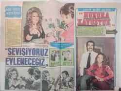 Pazar Haftalık Aktüalite Sinema Tiyatro Müzik ve Magazin Dergisi - 24 Aralık 1971 - Feri Cansel - Müşerref Tezcan - Gül Temer - Nevin Nuray - Seher Şeniz - Filiz Akın - Leyla Sayar - Sevda Ferdağ - Nazan Şoray - Filiz Akın - Suzan Avcı - Hülya Koçyiğit - Ajda Pekkan - Necdet Tosun - Tülin Özek - Zeki Müren - Mualla Kaynak - Nedret Güvenç - Jean M. Ayral - Sevim Tuna - Tamer Yiğit - Armağan Başar - Fikret Hakan - Münir Özkul - Altan Günbay - Feri Cansel - Selda Alkor - Oya Peri - Orhan Aykanat - Ülkü Ülker - Erol Solak - Kadir Savun - Aliye Rona - Merih Deniz - Osman F. Seden - Tufan Giray - Gülgün Erdem - Cevat Sezer - Yeşim Yükselen - Diclehan Baban - Atıf Kaptan - Mümtaz Ener - Doğan Tamer - Tülin Örsek - Orhan Gencebay- Serdar Gökhan - Göksel Arsoy - Selda Alkor -  Cömert Baykent - Erdem Siyavuşgil fotoğraf ve haberi - Bir Çılgın Rakkase haberi - Butik Peruk Reklamı - Kaç Kılığa Girdiler Haberi- Aksu Battaniye Reklamı -Blue Bleu Saç Sütü Şampuanı Reklamı - Tam Takım Dergi
