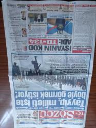 Sözcü Gazetesi - 16 Nisan 2014 - Herkes Onun Önünde El Pençe Divan Durmalı Recep Tayyip Erdoğan Milleti İşte Böyle Görmek İstiyor - Devlet Bahçeli Reza Zarrab'a Yine Şarlatan Dedi - Balyoz Tutsaklarından Şapkalı Mesaj İsyanın Kod Adı TD 134 - Eski Vekile Pusu Eşi Ve Kızı Öldü