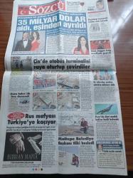 Sözcü Gazetesi - 6 Nisan 2019 - Dünyanın En Pahalı Boşanma Davası Jeff Bezos'tan Dev Servet - Ekrem İmamoğlu İsyanda İmamoğlu Kaybedene Kadar Sayalım O Zaman - Eskişehir Topal Ördek'le Avrupa Şehri Oldu - Yılmaz Büyükerşen - İl İlçe Seçim Kurulları İle YSK'da Çifte Standart - Binali Yıldırım Her Yeri İstanbul Bizim Aşkımız Pankartı İle Donattı