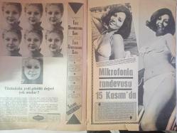 Pazar Haftalık Aktüalite Sinema Tiyatro Müzik ve Magazin Dergisi  - 20 Eylül 1968 - Sevda Ferdağ - Figen Say - Selçuk Ural - Serpil Gül - Filiz Akın - Ediz Hun - Mine Mutlu - Süleyman Turan - Feridun Karakaya - Nubar Terziyan - Hulusi Kentmen - Mürüvvet Sim - Cengiz Tacer - Osman F. Seden - Fatma Girik - Anne Marie - Yılmaz Duru - Nilüfer Aydan - Mukaddes Canbula - Sabahat Duru - Aysel Tanju - Yavuz Figenli - Eşref Kolçak - Zeynep Aksu - Yıldırım Gencer - Can Ünal fotoğraf ve haberi - Tokalon Krem Reklamı - Pond's Yüz Kremi - Galeri Çeyiz Reklamı - Tam Takım Dergi
