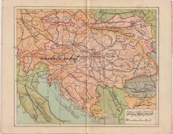 Efemera - Osmanlıca Harita: Avusturya ve Macaristan - kitantik - kitaLog