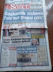 Sözcü Gazetesi - 2 Mart 2017 - Ricardo Quaresma Fenerbahçe Beni Satın Alamaz - Vatan Parti Lideri Doğu Perinçek Sözcü'ye Konuştu - Sözde Kürdistan Bayrağı Hayır Oylarını Patlattı - Devlet Bahçeli İsyan Bayrağını Açtı Barzani'yi Bize Tercih Ediyor - Hayır Konvoyu Anıtkabir'den Yola Çıktı - Ali Türkşen - Teğmen Mehmet Ali Çelebi - Başkanlık Sistemi FETÖ'nün Projesi Çıktı