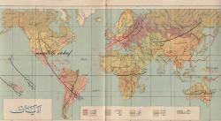 Efemera - Osmanlıca Harita: Dünya Haritası - kitantik - kitaLog