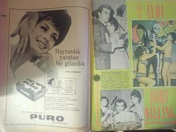 Pazar Haftalık Aktüalite Sinema Tiyatro Müzik ve Magazin Dergisi - 7 Ekim 1967 - Türkan Şoray - İrfan Ünal - Zeki Müren - Pervin Par - Cevat Kurtuluş - Sadri Alışık - Murat Soydan - Nurlan San - Natuk Baytan - Hüseyin Zan - Figen Han - Sema Özcan - Cüneyt Arkın - Ediz Hun - Ekrem Bora - Zeynep Berk - Ülkü Erakalın - Selda Alkor - Metin Ersoy - İzzet Günay - Figen Han - Suna Keskin - Turan Aksoy - Sevtap Deniz - Hayri Caner - Gönül Yazar fotoğraf ve haberi - Dört Killing Haberi - Bu Yıl Tiyatro Yok Haberi - Bir Sette Üç Ayrı Film Haberi - Puro Tuvalet Sabunu Reklamı - Doctor Renaud Şampuan Reklamı - Tam Takım Dergi