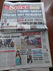 Sözcü Gazetesi - 22 Ocak 2013 - Bir Rüya Gerçek Oldu Wesley Sneijder Galatasaray'da - Belhanda Fenerbahçe'ye Yakın - Balyoz Hakimini İşte Bu Sözlerle Tehdit Etmişler Paşaları Tahliye Edersen Seni Vuracaklar - Patriotları Protesto Edenleri Yerlerde Sürüklediler - Devlet Bir Kadını Daha Koruyamadı - Teröristbaşıyla Pazarlıklar Sır Gibi Saklanıyor - Bekir Bozdağ - Atama Yoksa Recep Tayyip Erdoğan'a Oy Da Yok