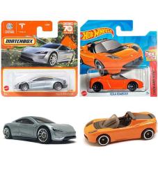 Antika - Hot Wheels & Matchbox 2'li Tesla Roadster Seti (1/64) - kitantik - kitaLog