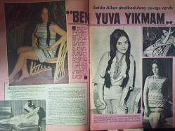 Pazar Haftalık Aktüalite Sinema Tiyatro Müzik ve Magazin Dergisi - 14 Ekim 1967 - Selda Alkor - Tanju Gürsu - Zeki Müren - Filiz Akın - Ertem Göreç - İzzet Günay - Semiramis Pekkan - Senih Orkan - Kenan Pars - Süha Doğan - Ekrem Bora - Alper Tema - Sevinç Pekin - Ertan Anapa - İlhan Engin - Salih Güney - Figen Han - Hülya Koçyiğit - Tülay Erdeniz - Suat Yalaz - Buket Sokullu - Ursula Andress - Alf Sjöberg - İngmar Berman - Serghei Eisenstein - Okan Dinçer - Nilüfer Koçyiğit  fotoğraf ve haberi - Sinema Haberleri - Artık Gerçek Aşkı Buldum Haberi - 14 Yaşında 14 Film Haberi - Doctor Renaud Şampuan Reklamı - Puro Sabun Reklamı - Tam Takım Dergi