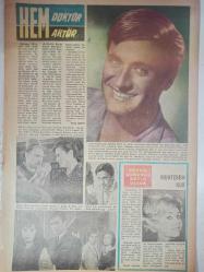 Pazar Haftalık Aktüalite Sinema Tiyatro Müzik ve Magazin Dergisi - 10 Ocak 1965 - Leyla Sayar - Tamer Yiğit - Tijen Par - Yılmaz Güney - Sevda Ferdağ - Erol Taş - Oktar Durukan - Işın Kaan - Adnan Şenses - Devlet Devrim - Selma Güneri - Özkan Yılmaz - Tunç Oral - Ercan Tekkan - Lütfü Umu - Abdullah Ferah - Zeki Tezcan - Turan Aksoy - Tunç Başaran - Tamer Yiğit - Ömer Gökay - Manughan - Laurence Harwey - R. Morley - Kim Novak - Reşat İleri - Lawton - Ken Bald - Stan Drake - Joan Sherman - Nüveyre Gültein - Nurlan San - Walt Disney - Mac Raboy - Mort Walker - Sadri Alışık - Gülbi Eray - Nuri Sami Koral - Zeynep Berk - John Cullen Morray - Yalçın Kaya - Belgin Doruk - Kazım Taşkent - Mehmet Seyda - Cüneyt Arkın - Türkan Şoray - Ekrem Bora - Muhterem Nur fotoğraf ve haberi - Yenillmez Yumruk Çizgi Roman - Genç Kız Kalbi Çizgi Roman - Boncuk Çizgi Romanı - Bay Tekin Çizgi Roman - Doktor Kilder Çizgi Romanı - Kırık Kalp Çizgi Romanı - Tam Takım Dergi
