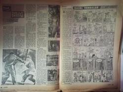 Pazar Haftalık Aktüalite Sinema Tiyatro Müzik ve Magazin Dergisi - 10 Ocak 1965 - Leyla Sayar - Tamer Yiğit - Tijen Par - Yılmaz Güney - Sevda Ferdağ - Erol Taş - Oktar Durukan - Işın Kaan - Adnan Şenses - Devlet Devrim - Selma Güneri - Özkan Yılmaz - Tunç Oral - Ercan Tekkan - Lütfü Umu - Abdullah Ferah - Zeki Tezcan - Turan Aksoy - Tunç Başaran - Tamer Yiğit - Ömer Gökay - Manughan - Laurence Harwey - R. Morley - Kim Novak - Reşat İleri - Lawton - Ken Bald - Stan Drake - Joan Sherman - Nüveyre Gültein - Nurlan San - Walt Disney - Mac Raboy - Mort Walker - Sadri Alışık - Gülbi Eray - Nuri Sami Koral - Zeynep Berk - John Cullen Morray - Yalçın Kaya - Belgin Doruk - Kazım Taşkent - Mehmet Seyda - Cüneyt Arkın - Türkan Şoray - Ekrem Bora - Muhterem Nur fotoğraf ve haberi - Yenillmez Yumruk Çizgi Roman - Genç Kız Kalbi Çizgi Roman - Boncuk Çizgi Romanı - Bay Tekin Çizgi Roman - Doktor Kilder Çizgi Romanı - Kırık Kalp Çizgi Romanı - Tam Takım Dergi