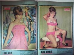 Pazar Haftalık Aktüalite Sinema Tiyatro Müzik ve Magazin Dergisi  - 23 Nisan 1966 - Belgin Doruk - Fatma Girik - Safa Kılıçoğlu - Osman Karaca - Renda Poğda - Lee Chan - Leyla Tunca - Sevda Ferdağ - Filiz Akın - Ajda Pekkan - Nilüfer Aydan - Zeynep Berk - Fikret Hakan - Belgin Doruk - Öztürk Serengil - Rik Van Nutter - Marilu Tolo - Sevinç Pekin - Metin Erksan - Mengü Yeğin - Sema Özcan-  Müşfik Kenter - Gönül Yazar - Salih Güney - Zuhal Tan - Siluetler - Selçuk Alagöz - Mavi Işıklar - Ali Atasagun Dörtlüsü - İzmir'in Kent Yedilisi fotoğraf ve haberi - Aşk Mektupları Haberi - Sinema Haberleri - Hanımlar İçin Haberi - Altın Mikrofon Büyük İlgi Topladı Haberi - Pretty Quick Krem Reklamı - Pop Sentetik Çamaşır Tozu Reklamı - Docteur Renaud Bakım Kremi Reklamı - Hoover Çamaşır Makinesi Reklamı - Tam Takım Dergi