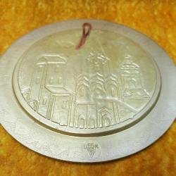 VINTAGE RUSYA KOLOMENSKOYE HATIRASI MİNELİ METAL HATIRA DUVAR PLAKA TABAK