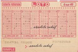 Loto loterie nationale 6 sur 49, 7378296