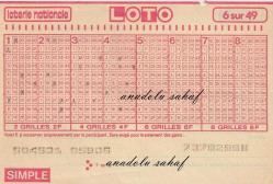 Loto loterie nationale 6 sur 49, 7378299