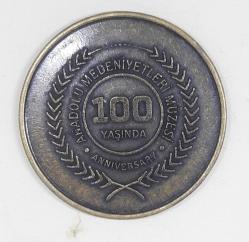 Anadolu Medeniyetleri Müzesi 100 Yıl 1921 - 2021  hatıra madalyon