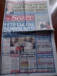 Sözcü Gazetesi - 20 Şubat 2017 - Cumhuriyetten Meşrutiyete Dönüş - 1876 Padişah Yasası - Fenerbahçe Başkanı Aziz Yıldırım 17 25 Aralık'tan Önce FETÖ'yle İlişkisi Olan Herkes Hesap Vermeli - FETÖ Tutuklusu Bülent Arınç Da Fettullah Gülen'e Gitti O Niye Serbest - CHP'li Aytun Çıray'dan AKP'li Melih Gökçek'e Belgeli Yanıt - Darbeyi Ömer Halisdemir'i Vuran Subay Önledi