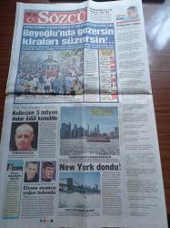Sözcü Gazetesi - 26 Şubat 2015 - Hamza Hamzaoğlu - Hamit Altıntop - Aziz Yıldırım - Şehitler Tabutta Recep Tayyip Erdoğan TÜRGEV'de - İşadamı Ali Koç Bakanın Yanında Böyle Dedi Çocuklarımın Geleceği İçin Endişeliyim - Süleyman Şah Türbesi Taşınmasın Diye Yasa Çıkmış - Recep Tayyip Erdoğan - Efkan Ala - Emine Erdoğan