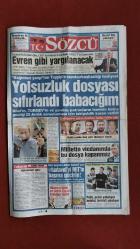 Sözcü Gazete 2 Eylül 2014 Yolsuzluk Dosyası Sıfırlandı Babacığım,Kemal Kılıçdaroğlu,Bilal Erdoğan,Mehmet Cengiz,Yasin El Kadı,Abdullah Tivnikli,Usame Kutub,Latif Topbaş,Kate Upton,Goran Pandev,Jose Sosa,Blerim Dzemaili,Majeed Waris,Avraam Papadopoulos,Mustapha Yatabare,İsmail Kartal,Zehra Çilingiroğlu,Hande Ataizi,Petek Dinçöz,Mehmet Şimşek,Cenk Tosun,Canan Ergüder,Serenay Aktaş