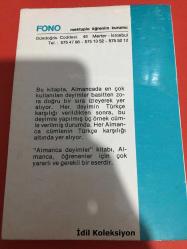 Almanca Deyimler : Örnek Cümleler içinde kullanılış ve Türkçe Karşılıklarıyla - Fono - Almanca , Türkçe Kitap