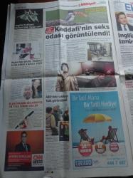 Milliyet Gazetesi - 27 Ocak 2014 - Kaddafi'nin Seks Odası Görüntülendi - Diva Bülent Ersoy Yerine Volkan Konak - 31 Yıl Sonra Aynı Sahnede Timur Selçuk Ve Nükhet Duru - Recep Tayyip Erdoğan Mustafa Sarıgül Mafyayla İşbirliği Yapmış - MHP Bürosuna Kanlı Saldırı - Cemil Çiçek Beklenen Çağrıyı Yaptı - CHP Eski Genel Merkezi Bülent Ecevit Siyaset Okulu Oldu - Galatasaray Kötü Başladı - 2 Bin TL'ye İthal Kuma
