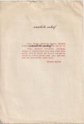 Nota: Sev Kardeşim / Söz ve Okuyan: Şenay, Müzik: Nurit Hirsh