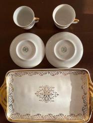 İki kişilik tepsi ve fincan