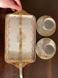 İki kişilik tepsi ve fincan