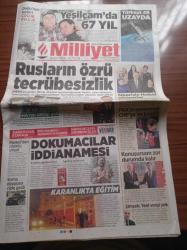 Milliyet Gazetesi - 17 Ekim 2015 - Turkcell Süper Lig'e Geri Döndü - Yeşilçam'da 67 Yıl Memduh Ün Vefat Etti- Fatma Girik - Doğu'nun Kaderi Çocuk Evlilik - Rusların Özrü Tecrübesizlik - Ahmet Davutoğlu PKK'yı Savunmak CHP'ye Mi Kaldı - Kemal Kılıçdaroğlu - Selahattin Demirtaş - Dokumacılar İddianamesi - Karanlıkta Eğitim - Soma Davasına Ciple Geldi - Recep Tayyip Erdoğan - F 16'nın Vurduğu İHA'nın Sahibi Yok - Türksat 4B Uzayda