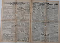 1940 HABER AKŞAM POSTASI GAZETESİ 6 SAYFA ORİJİNAL ÇOK NADİR PEK ÇIKMAZ