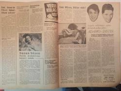 Perde Haftalık Ses Tiyatro ve Sinema Mecmuası Dergisi - 2 Ağustos 1965 - Sayı:31- Belgin Doruk - Südorono Krem Reklamı - Hülya Koçyiğit - Zeki Müren - Fikret Hakan - Melek Koçyiğit - Debbie Reynolds - Kim Novak - Elke Sommer - Doris Day - Nathalie Wood - Ann Margrit - Ajda Pekka - Suzan Söze - Birsen Menekşeli - Turgut Demirağ - Muzaffer Tema - Nesrin Sipahi - Tamer Yiğit - Farah Diba - Nuri Sesigüzel - Türkan Şoray - Nuran Aksoy - Türkan Türker - Marlon Brando - Lübnanlı Sultan - Gripin İlaç Reklamı - Pertev Krem Reklamı - Tam Takım Dergi