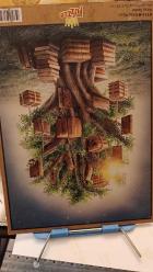 Ahşap Baskı Resim - Kitap Ağacı Ahşap Puzzle 1000 Parça (KT11-M) KING of PUZZLE