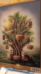 Ahşap Baskı Resim - Kitap Ağacı Ahşap Puzzle 1000 Parça (KT11-M) KING of PUZZLE