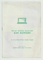 DEVLET OPERA VE BALESİ ŞAN KONSERİ / BURSA AHMET VEFİK PAŞA TİYATROSU...